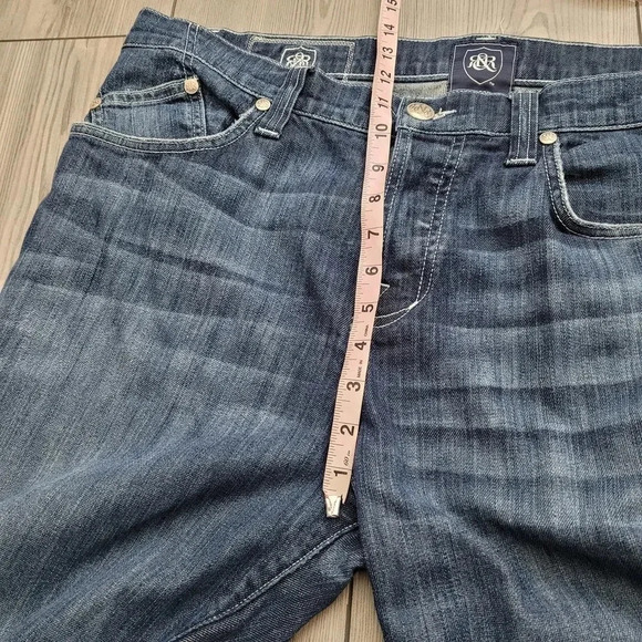 Rock & Republic Men's Straight Jeans Size 40 Blue Denim Cotton 5-Pockets Low - Picture 10 of 11